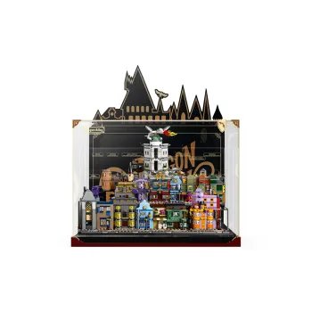 LIGHT YOUR BRICKS Compatibility Harry Potter 76444 Mini Diagon Alley Display Case Model Accessories