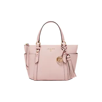 MICHAEL KORS MK Sullivan Artificial Leather Tote Bag, Shopping Bag, Shoulder Bag Trumpets Women's Macaron Pink