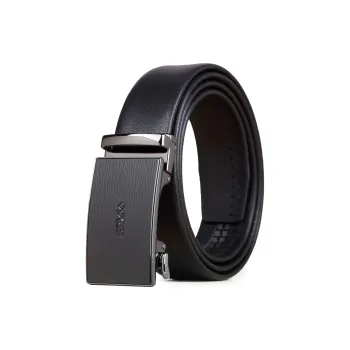 Red Bean Split Cow Leather Leather Belts Men's 3.5cm