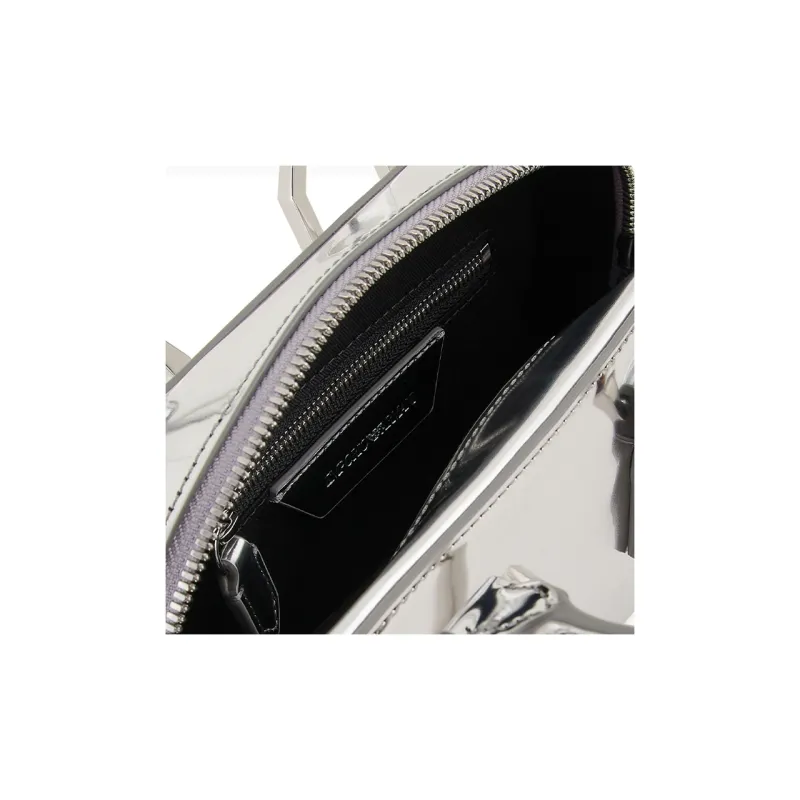 EMPORIO ARMANI Polyester Shoulder Bag, Crossbody Bag, Handbag Women's White-4