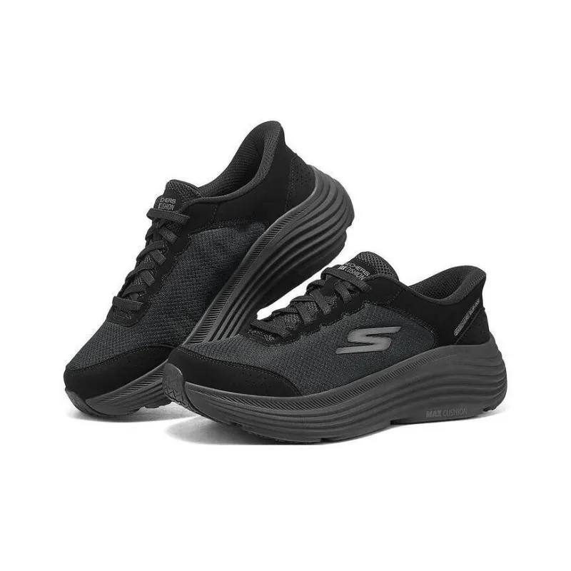 Skechers MEN'S GO Anti Slip Wear Resistant Low Top Running Shoes Men's Black-2