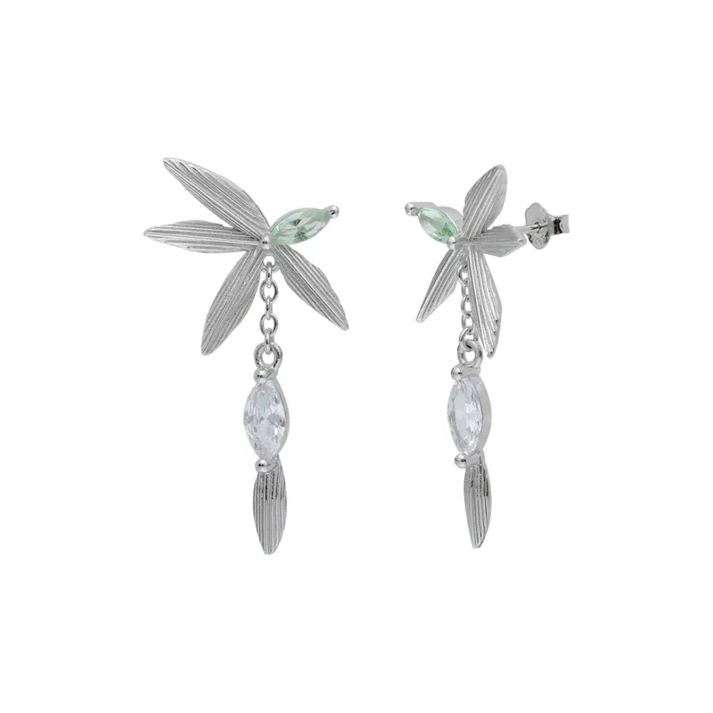 LUCKY ZHY S925 Silver Earrings Women's-0