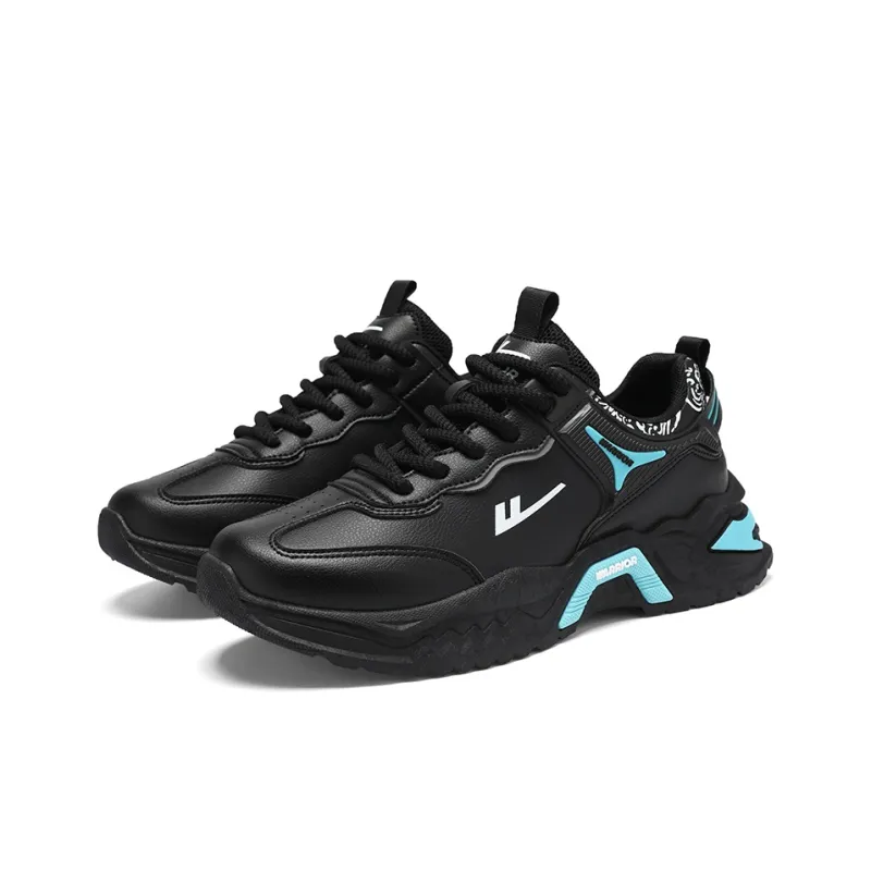 Warrior Wear-Resistant Breathable Height Increasing Low-Top Chunky Sneakers Men's-10