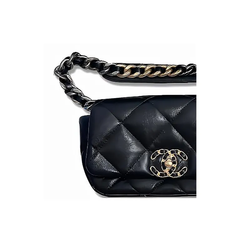 CHANEL 19Bag Embossed Lambskin Handbag, Shoulder Bag, Crossbody Bag Regular Women's-2