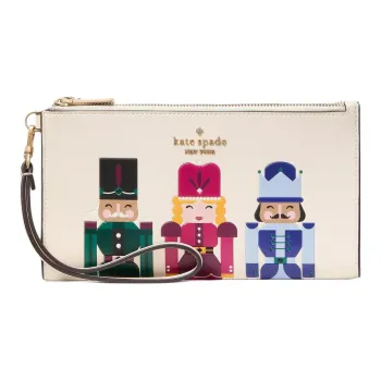 Kate Spade PVC Clutch Women's Egg White