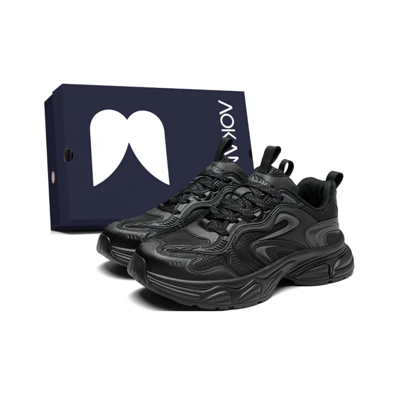 AOKANG Cushioned Wear-Resistant Lightweight Slip-Resistant Low-Top Chunky Sneakers Men's Shopping Bag-0