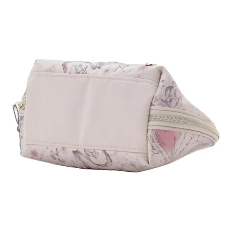 SNIDEL Remote Culture Collaboration Polyester Clutch Small Size Women's Ivory White/pink/purple-6