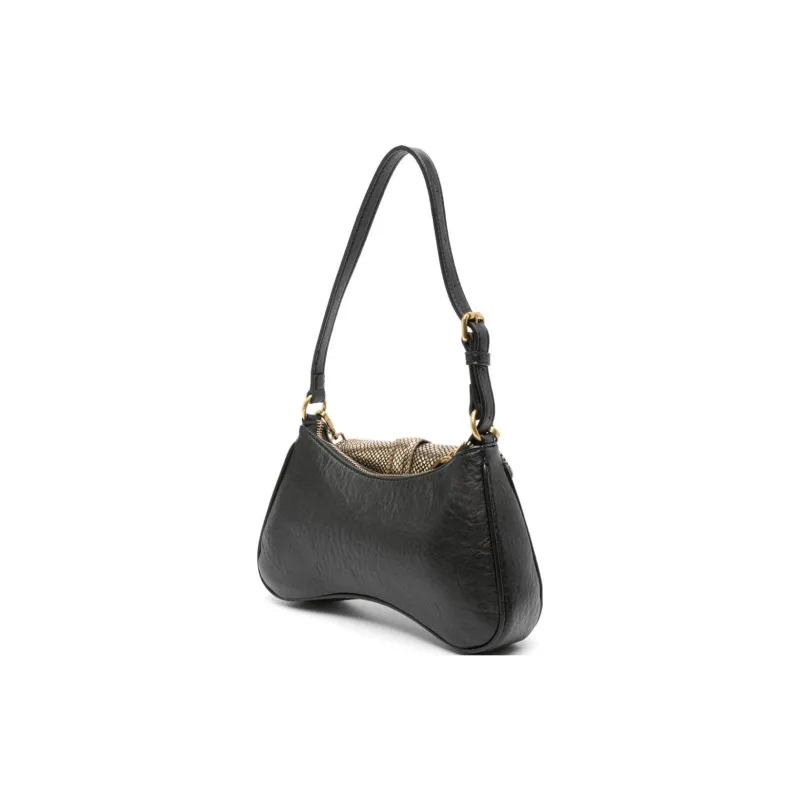 Just Cavalli Leather Shoulder Bag Women's Black-1