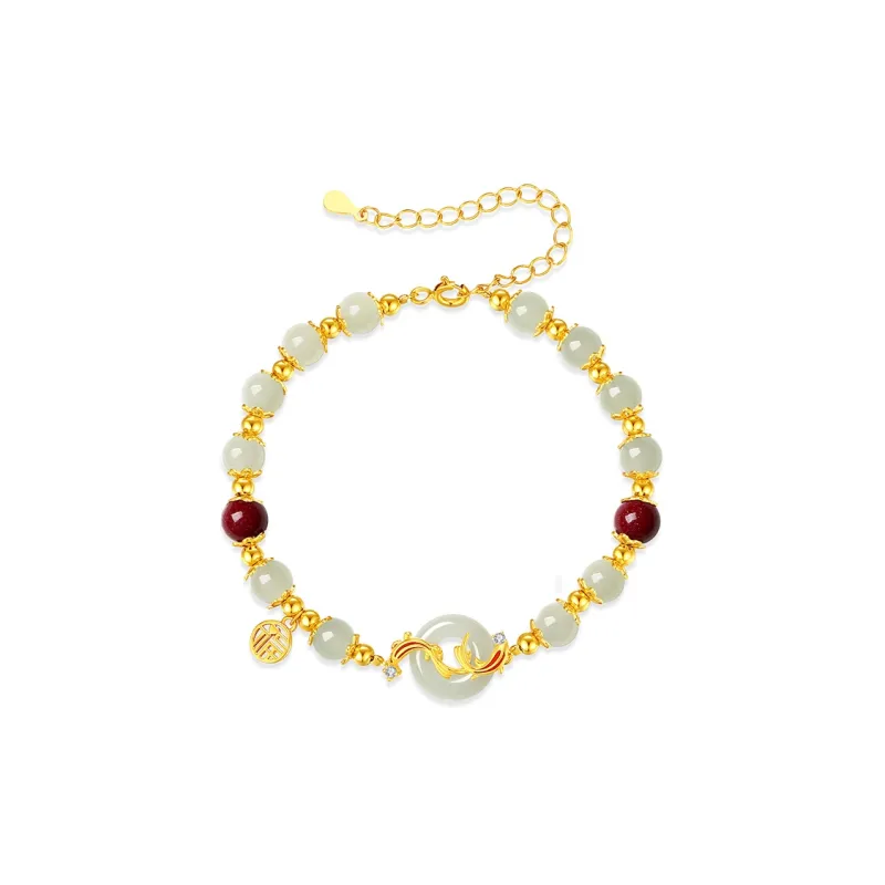 CHOW TAI KING Hetian Jade Bracelets White Jade/Pale Greenish White Jade Women's-0