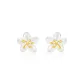 999 Fine Silver-Apricot Blossom Stud Earrings
