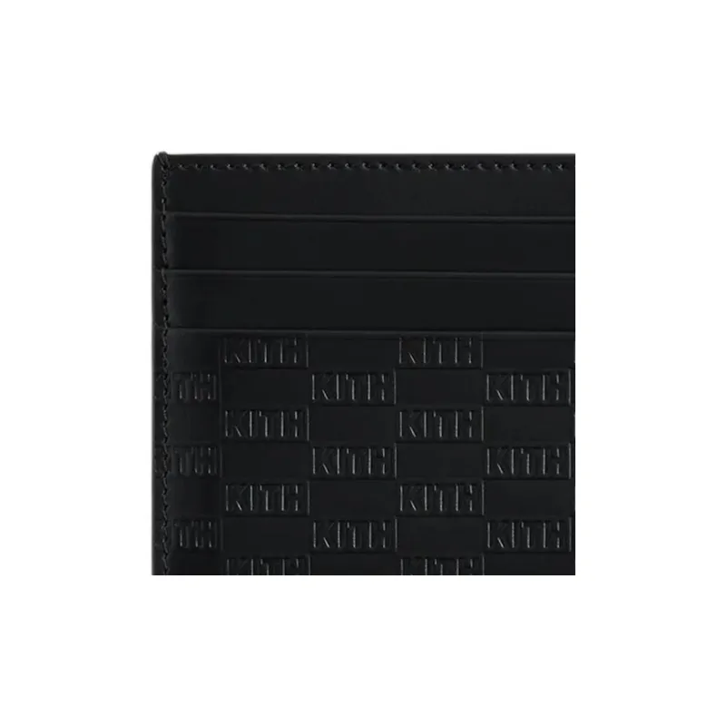 KITH KITHmas Monogram Card Holder Black-1