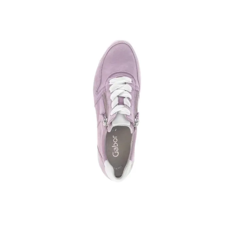 Gabor Fashion Abrasion Resistant Low Top Casual Shoes Women's Purple-3