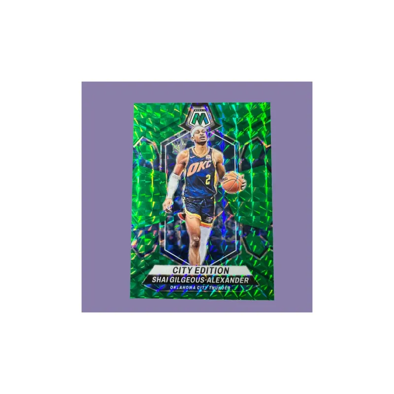 PANINI Thunder Core Alexander SGA Mosaic Collection Green Mosaic Fold Player Card Rare Sports Cards 1 Pc-2
