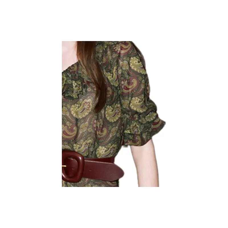 SAINT LAURENT Paisley print Mini Dress-3