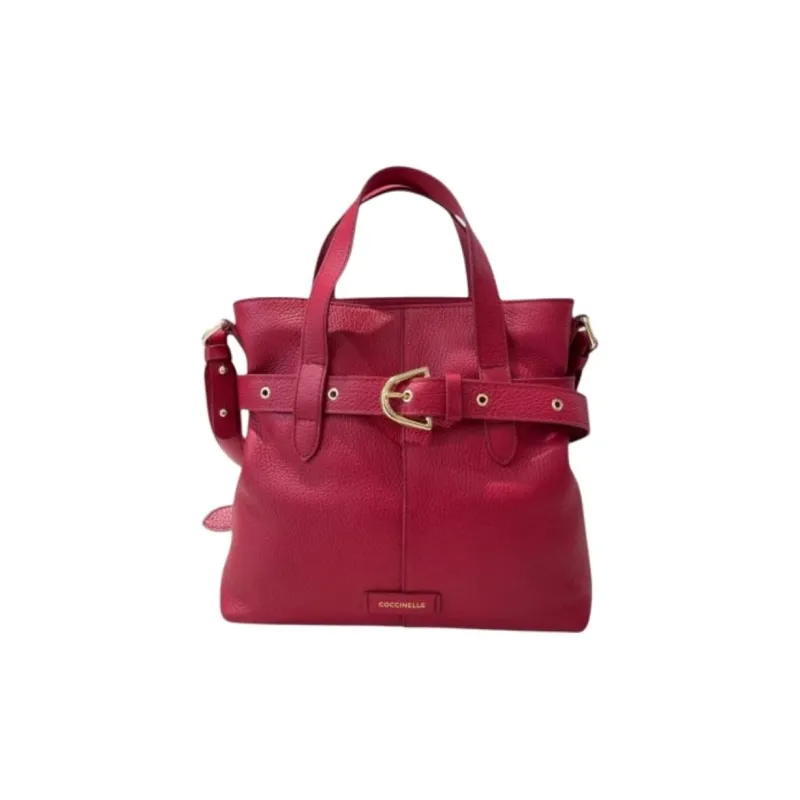COCCINELLE Leather Handbag Women's Red-0