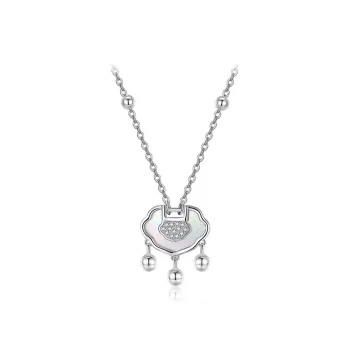 Brilliant Heart S925 Necklaces Women's