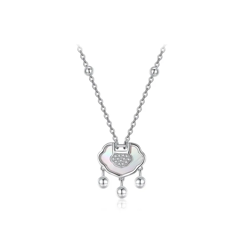Brilliant Heart S925 Necklaces Women's-0