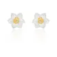 999 Fine Silver-Narcissus Stud Earrings