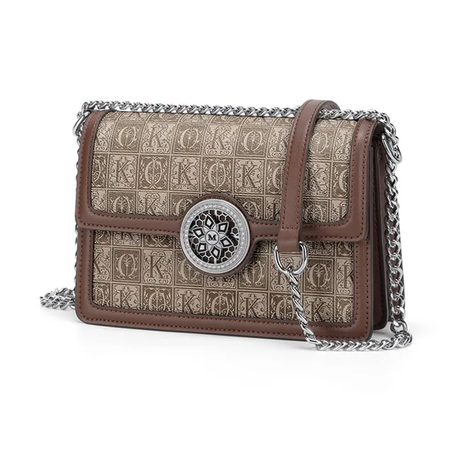 Simvay Clos PVC And Synthetic Leather Shoulder Bag Crossbody Bag Shoulder Bag Small Size Women's Gray Print/Black Print-14