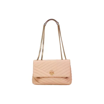 TORY BURCH Kira Sheepskin Small Square Bag Crossbody Bag Shoulder Bag Women's Light Sand