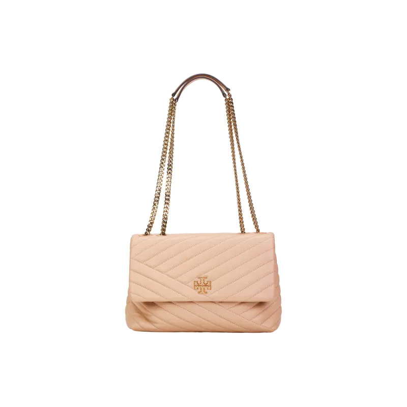 TORY BURCH Kira Sheepskin Small Square Bag Crossbody Bag Shoulder Bag Women's Light Sand-0