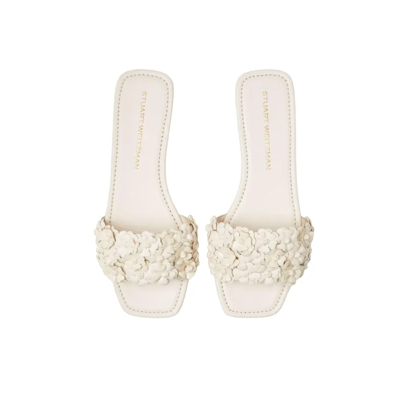 Stuart Weitzman/SW Slide Slippers Women's Ecru-4