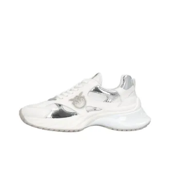 PINKO ARIEL Low Top Casual Shoes Women's White Silver