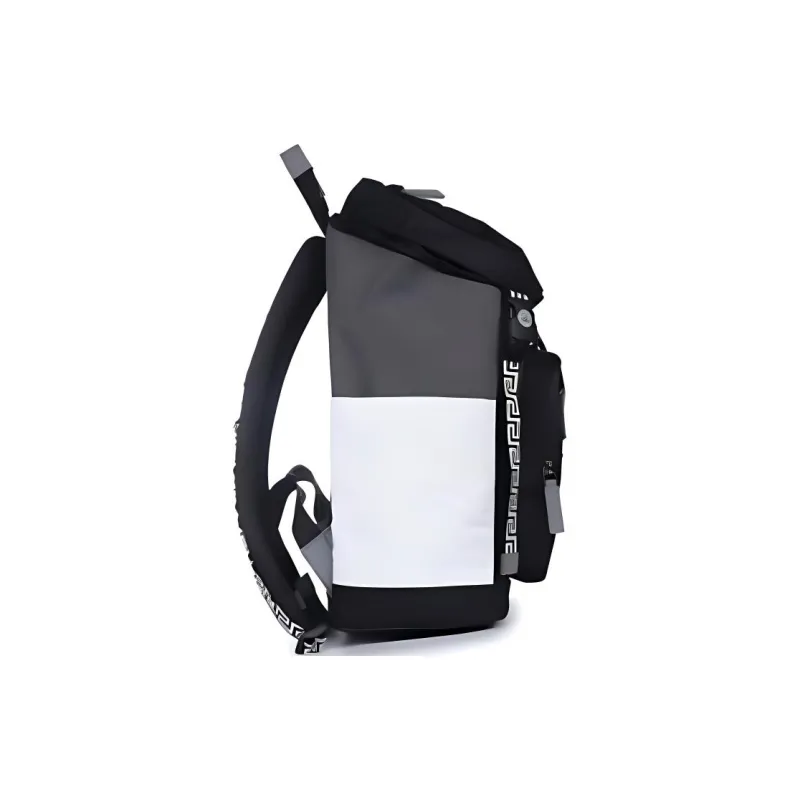 FANSIZHE V-Code Nylon Backpack Unisex Black-2