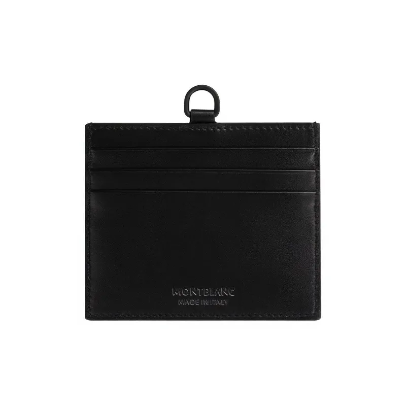 MONTBLANC Full Grain Cow Leather Card Holder Men's British Green-1