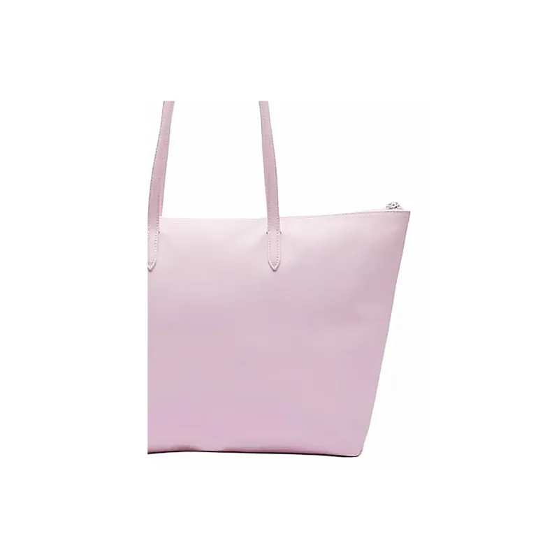 LACOSTE PVC Tote Bag Shopping Bag Shoulder Bags Large Size Women's Pink-3