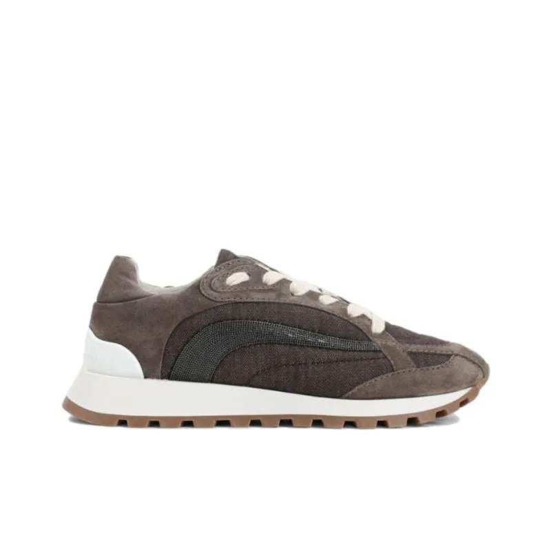 Brunello Cucinelli Low Top Casual Shoes Women's Umber-1