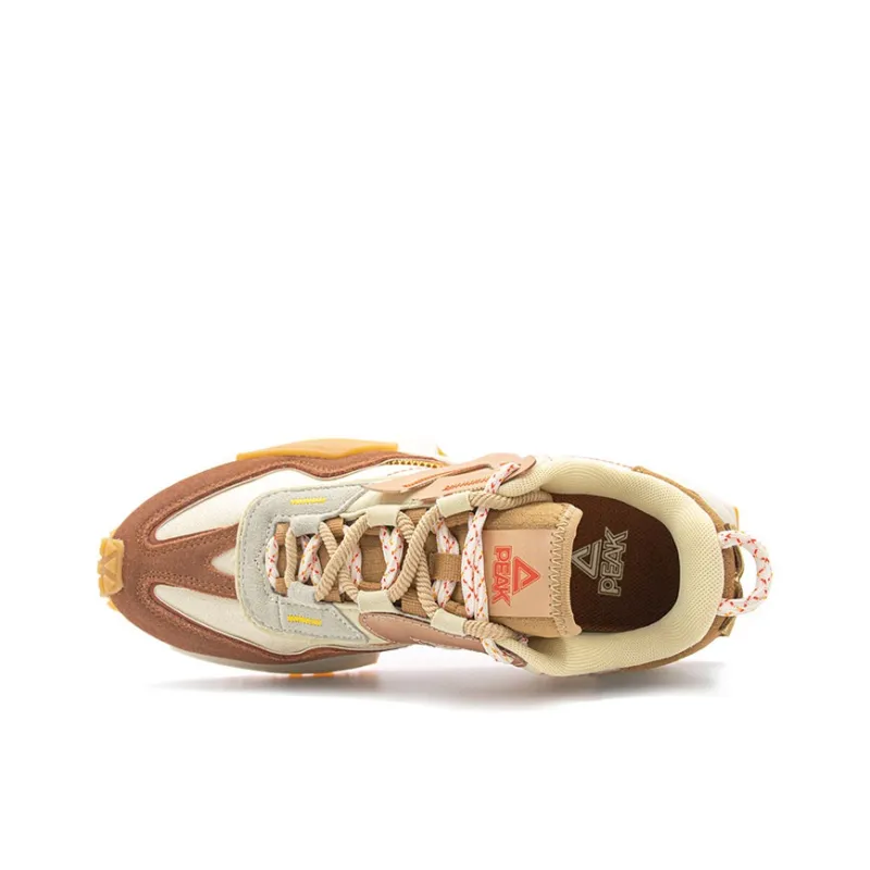 PEAK Cushioned Wear-Resistant Coverage Low-Top Chunky Sneakers Unisex Chestnut Brown-2