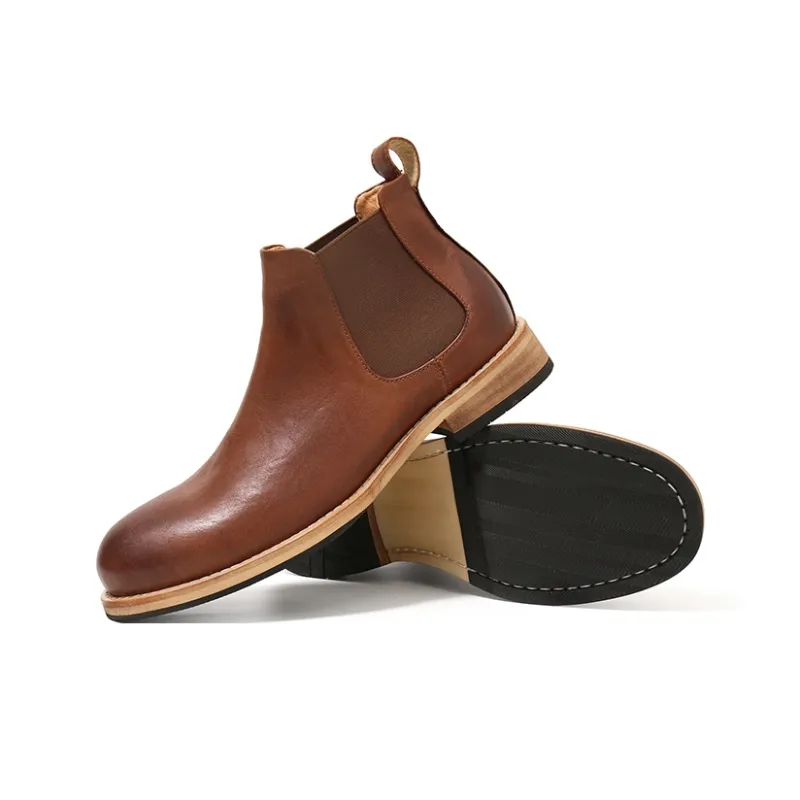 Turns By Turns Short Chelsea Boots Men's-6