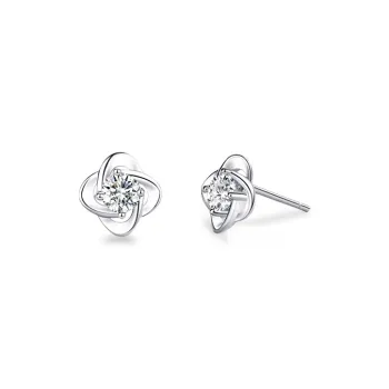 ETAHLOVE Sterling Silver Stud Earrings Women's Bestie Girlfriend Birthday Surprise Mom Anniversary Commemoration