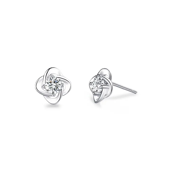 ETAHLOVE Sterling Silver Stud Earrings Women's Bestie Girlfriend Birthday Surprise Mom Anniversary Commemoration-0