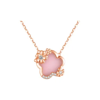 CHAOHONGJI S925 Silver Collarbone Chain Necklace Women's