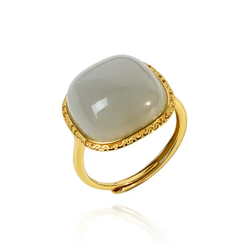 CUIYOUSHIJIA Hetian Jade Rings Smoky Purple Women's