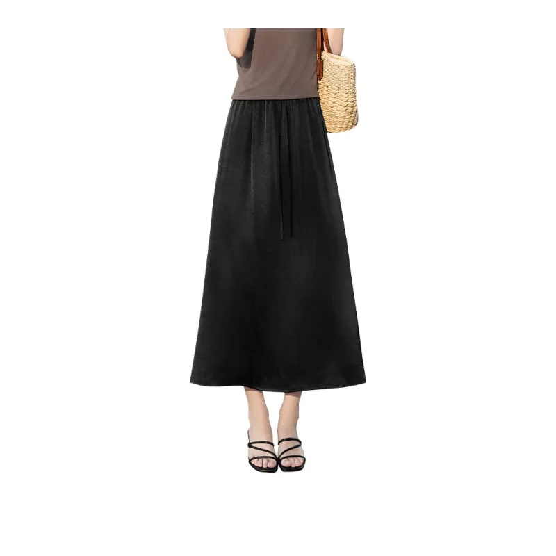 TOUCH Casual Long Skirt Women's Black-2