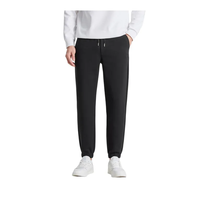 LESS IS MORE SS25 Knitted Sweatpants Men's Black-0