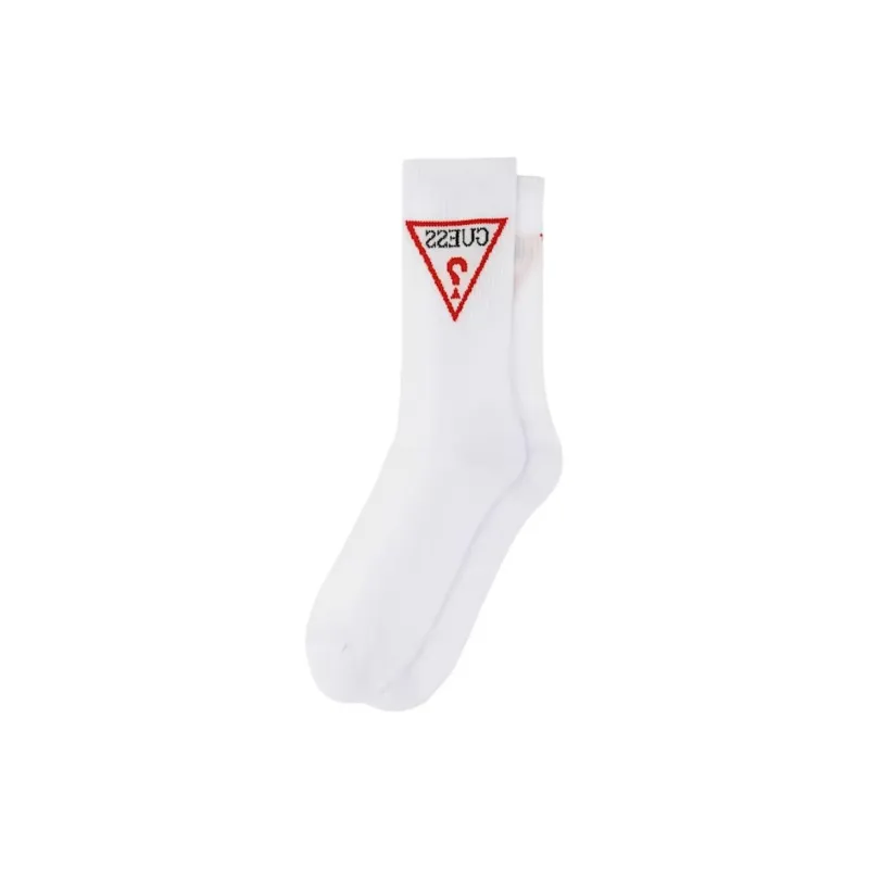 GUESS Mid-Calf Socks Men's 1 Pack White-0