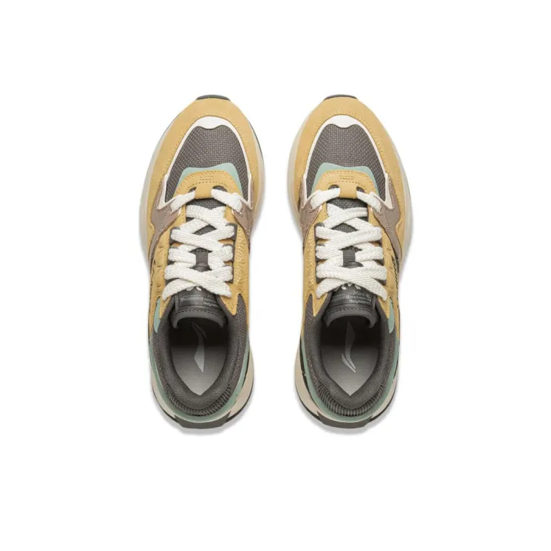 LiNing 001 Innocence V2 Slip Resistant, Abrasion Resistant, Rebound Resistant Low Top Casual Shoes Men's Yellow Gray-3
