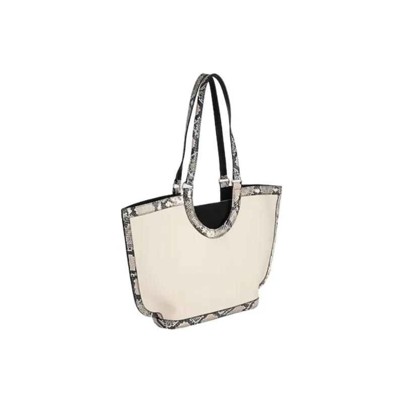 See By Chloe Goatskin One Shoulder Handbags Women's Beige & Multicolor-2