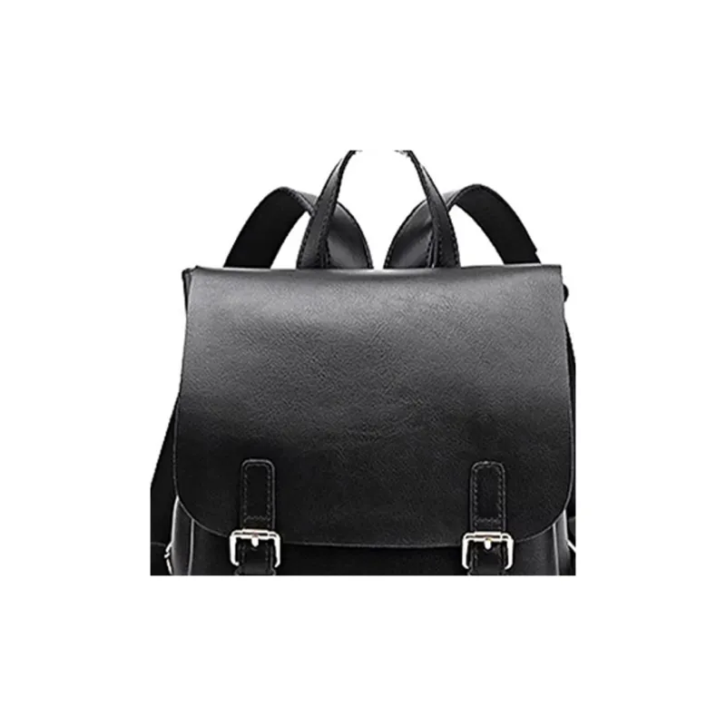 DAPHNE Cow Leather Backpack Regular Women's Black-2