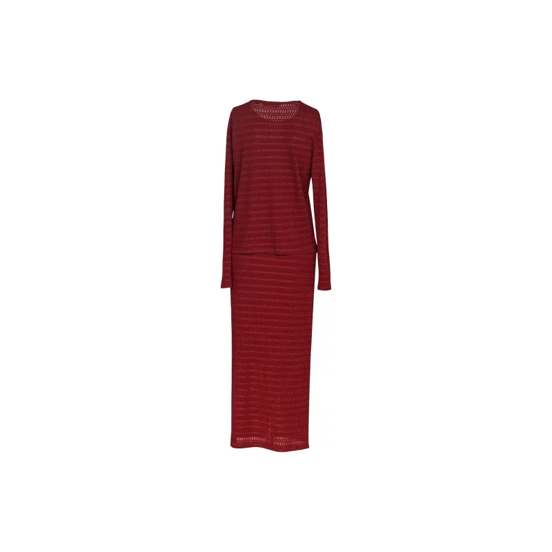 ROEYSHOUSE Skirt Set Women's Red-1