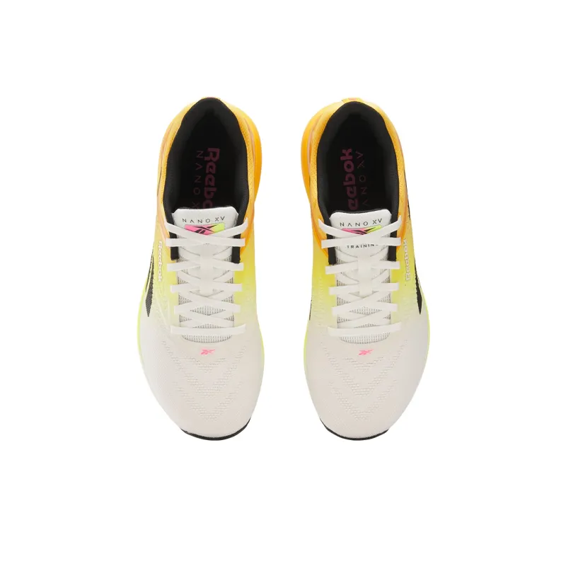 Reebok Nano X5 'Chalk Black Electric Amber'-3