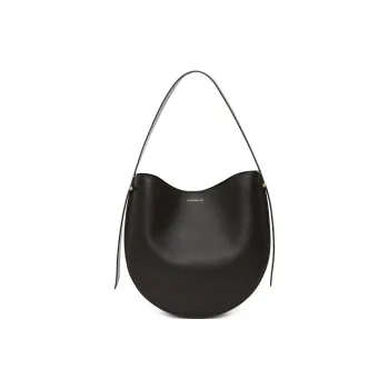 Victoria Beckham Calfskin Handbag Unisex Black