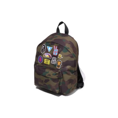 A BATHING APE Fabric Kids Bag Regular Kids' Green