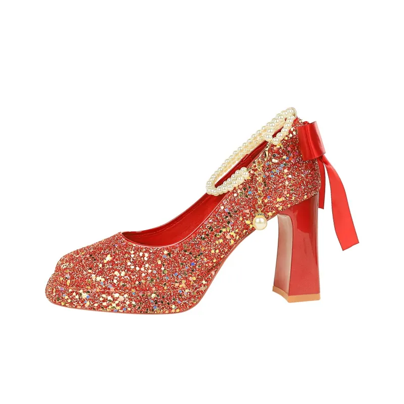 QITUMAUL High Heels Women's-3