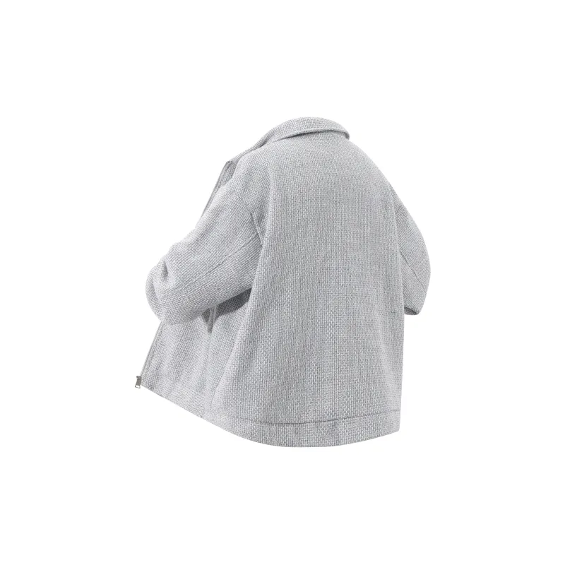 OGEK Jackets Coats Unisex Gray White-1