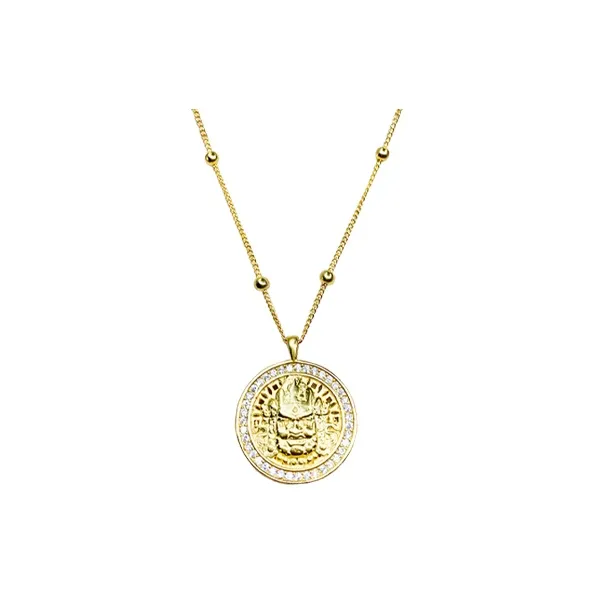 RURA S 990 Silver Necklaces Women's Gold-0